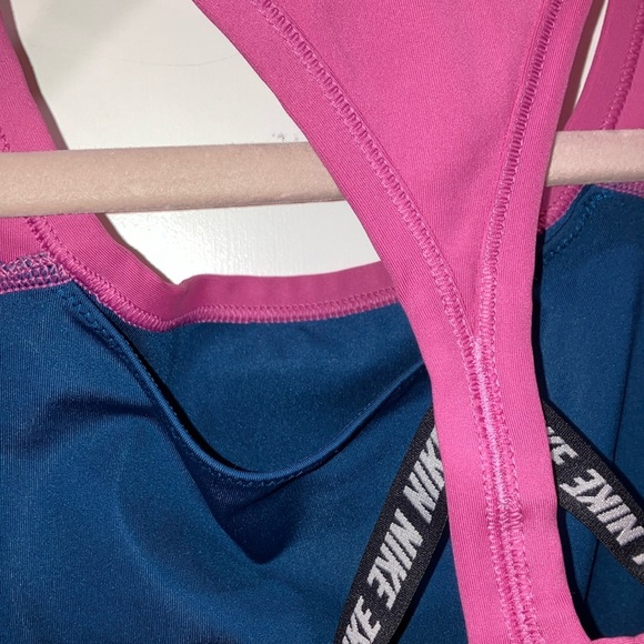 Nike Dri-fit athletic / Swim Top Blue and Pink with Racerback Design - Picture 15 of 15